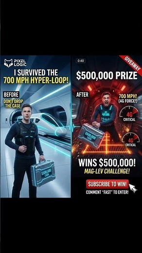 I Survived The 700 MPH Hyper-Loop! (Mag-Lev Challenge) 🚅💨