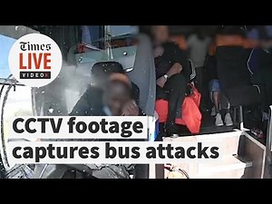 CCTV shows bus attacks across SA