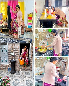 Kitchens से लेकर कपड़े धोने तक Nonstop काम किया आज 🤗 #newvideo #DailyRoutineWork | Vipnik Lifestyle