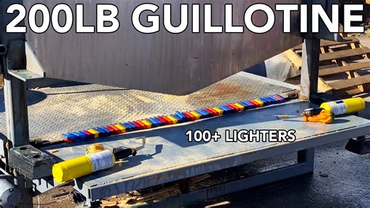 I experimented with the ultimate guillotine!