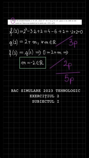 Exercitiul 2 din Subiectul I Bac Simulare 2023 Tehnologic