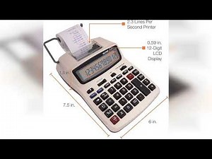 Review: Victor Printing Calculator, 1208-2 Compact and Reliable Adding Machine with 12 Digit L...