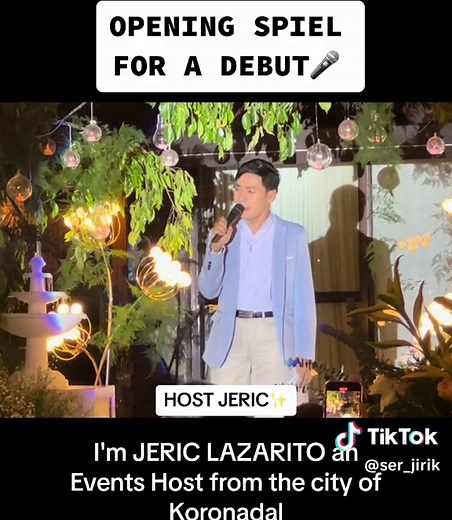 HOSTING TIP 101: When you do your opening spiel you have to set the mood, tell a story and create your own style😉🎤 #debut #debutante #emcee #debuthost #eventshost #eventshostph #emceeph #fyp #fypシ #fypシ゚viral