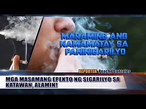 EPEKTO NG SIGARILYO SA KATAWAN