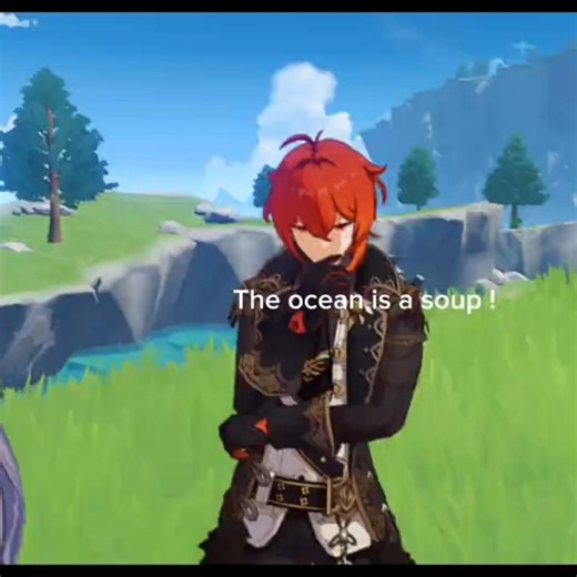 Ocean is a soup 🍲 , proved by owner of a tarven !#genshinimpact