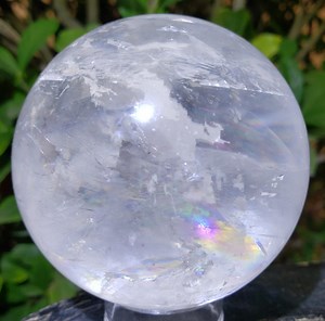 2.75" Icelandic Spar Optical Calcite Crystal Sphere With Rainbows, 472g or 1 Lb - Etsy