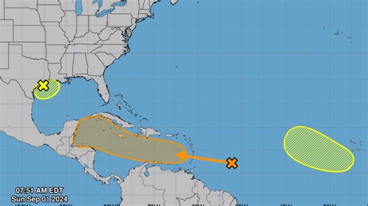 National Hurricane Center tracking 3 tropical disturbances, 3 tropical waves before Labor Day