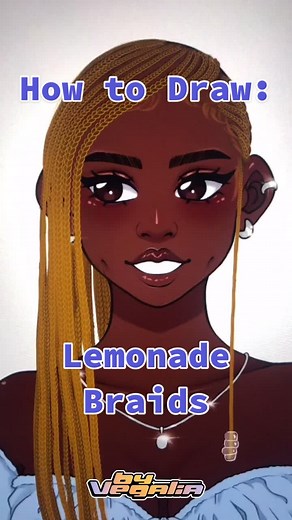 How to Draw Lemonade Braids Digitally with Procreate