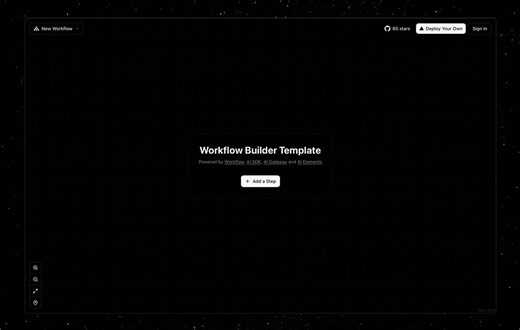 We're releasing a visual agent & workflow builder▪️Fully open source▪️Built on http://useworkflow.dev▪️Outputs "𝚞𝚜𝚎 𝚠𝚘𝚛𝚔𝚏𝚕𝚘𝚠" code ▪️Supports AI "text to workflow"▪️Powered by AI SDK… | Guillermo Rauch | 98 comments