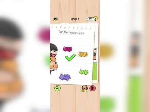 Brain test 5 level 1 solution | all parts gameplay walkthrough solution