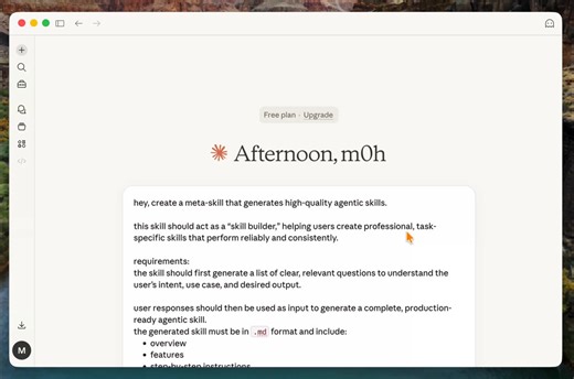 here’s a video guide on how to use claude to create your own agentic skills.in this video, i asked claude to build a meta-skill that creates other agentic skills just by asking simple questions.then i put the skill to the test, and the result was incredible. i’ll leave the prompt i used in the comments.