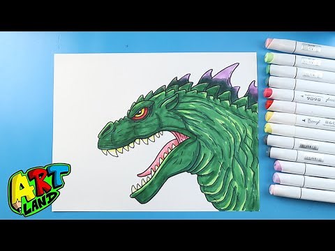 How to Draw Godzilla Millenium Face