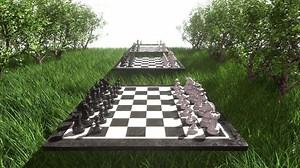Download Chess Garden Background for free