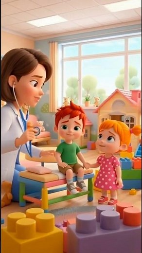 Little Doctor Song for Kids 🩺 | Healthy Habits Nursery Rhyme | Doctor Checkup Cartoon for Children
