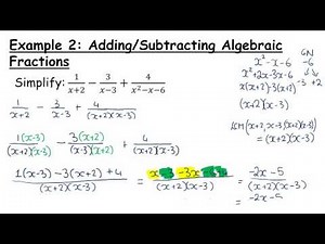 LCHL - Algebra Revision - Fractions