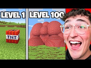 Testing Minecraft TNT from Level 1 to 100