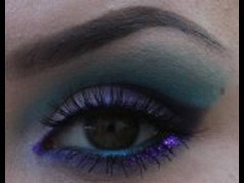 Turquoise & Purple Eye Shadow Tutorial