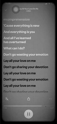 ABBA - Lay All Your Love On Me #lyrics #spotify #abba #LayAllYourLoveOnMe