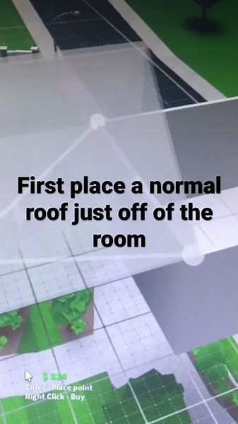 How to make a hollow roof in bloxburg (video on the wall next)#roblox #bloxburg