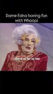 Whoopi Goldberg couldn't handle Dame Edna #comedy #celebrity #funny