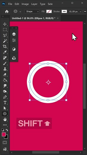 How To Create Half A Circle in Photoshop --- #shorts #photoshop #tutorial #editing #graphicdesign