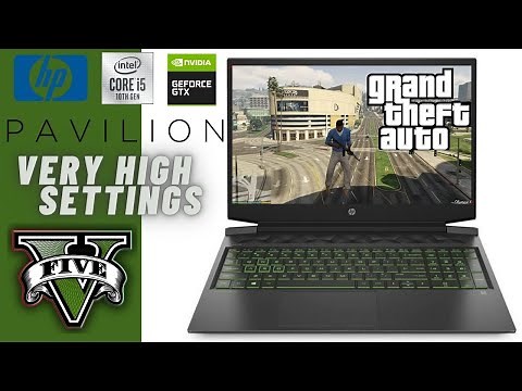 Grand Theft Auto V on HP Pavilion Gaming Laptop (Settings and Gameplay)