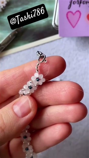 diy handmade cute bracelet idea with me #shortvideo #jewelry #stonebeads #viralshort
