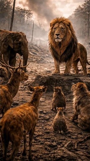 When Fire Destroyed the Jungle, Unity Saved It 🦁🌱 | Powerful Animal Story