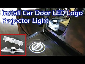 Install Car Door LED Logo Projector Light - Nissan Pathfinder