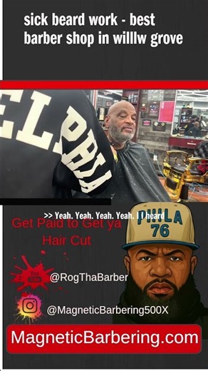 Epic Beard Transformation at Willow Grove's Best Barber #BeardGoals #BarberShop