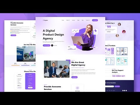 Build A Digital Marketing Agency Website Using HTML CSS And JavaScript