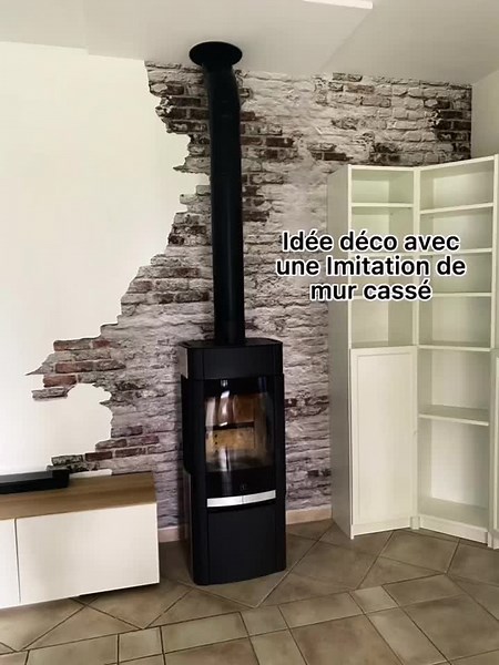 Donner du caractère à un mur avec un poêle à bois : idées de décoration