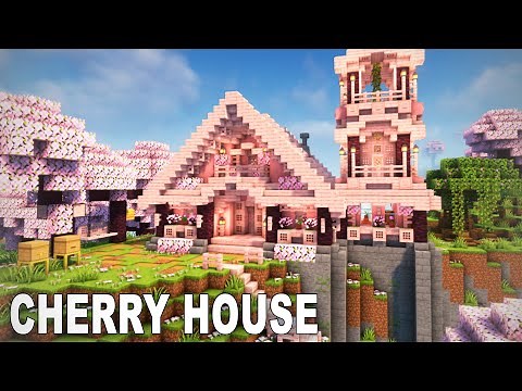 Minecraft: How to build a cherry house | Simple Tutorial