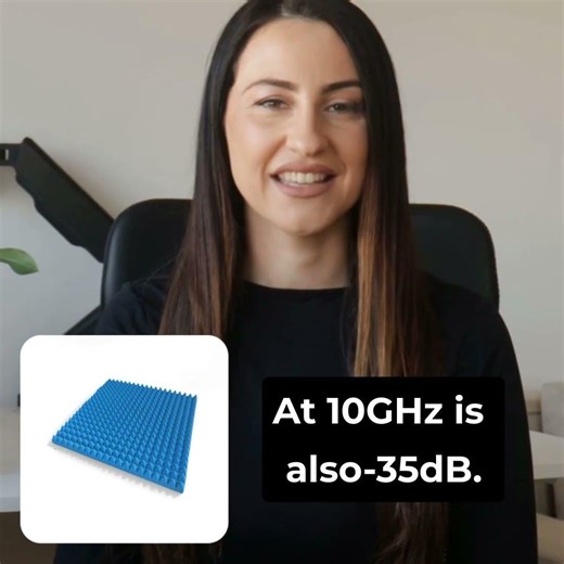 Pyramid foam absorber, PFA-70, its material is polyurethane foam.#emc #pfa