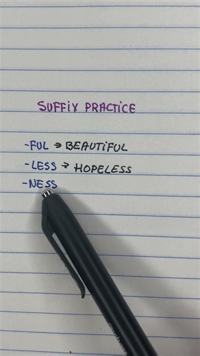 Suffix Practice