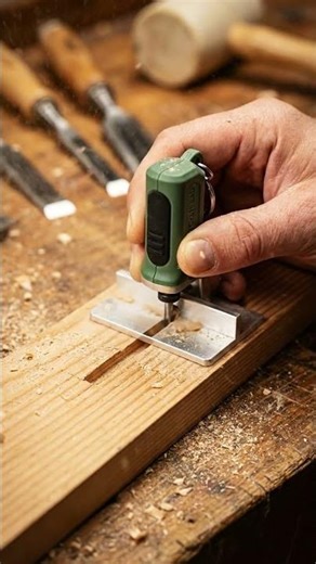 Mini Wood Slot Mortiser 🔧 Tiny Tool, Perfect Mortise Slots #satisfying#tooldemo#shorts