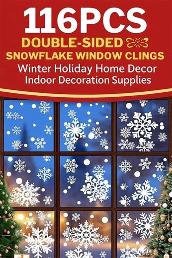 I Tried The Christmas Window Clings Decor