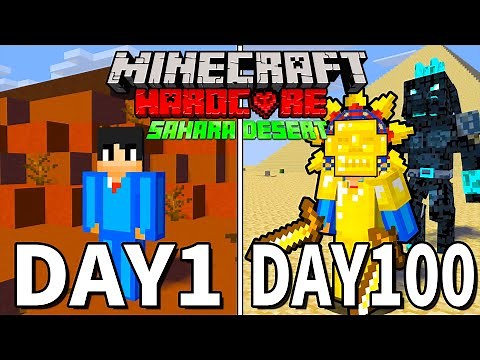【マイクラ】砂漠の世界で100日間ハードコアサバイバルした結果【マインクラフト 】【100Days】