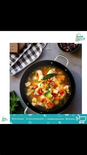 Non-Stick Deep Wok Pan with Glass Lid 🍳