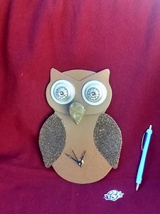 OWL Clock in Metal - Etsy