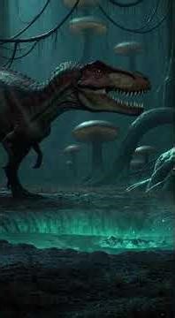 Mapusaurus vs a bubbling quicksand pit in a Prehistoric World