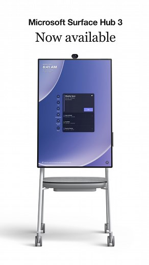 Steelcase on Instagram: "Flip your POV with the new Microsoft Surface Hub 3. The Steelcase Roam cart for the 50” device allows you to rotate from landscape to portrait mode for intuitive whiteboarding or one-to-one meeting experiences. ​ Meetings with colleagues are seamless with the new Microsoft Teams Room capability. Simply book the Surface Hub for your meeting and easily tap to join without needing to log in and out. Learn more about Roam at the link in bio. #hybridwork #hybridworkplace #vid