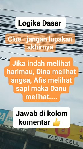 213K views · 348 reactions | Logika Dasar #matematika #matematikamudah #belajarmatematika #trikmatematika #matematikasd #matematikasmp #matematikasma #matematikaasyik #kurikulummerdeka #tiucpns #tesiq #mathhacks #math #soalmatematika | Matematika Mudah | Facebook