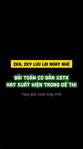 1 DẠNG BÀI XÁC SUẤT THỐNG KÊ CƠ BẢN - RẤT HAY XUẤT HIỆN TRONG ĐỀ THI ❗️ 2K8, 2K9 phải lưu ý dạng bài này nhé! -------- Học sinh muốn được tư vấn đăng ký khóa học, inbox page anh Kid gửi lộ trình chi tiết. | Anh Giáo Kid - Chuyên Luyện Thi Toán Cấp Tốc