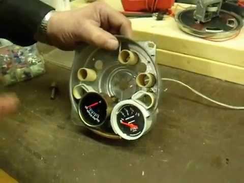 CJ7 Speedometer Cluster with autometer fuel gauge