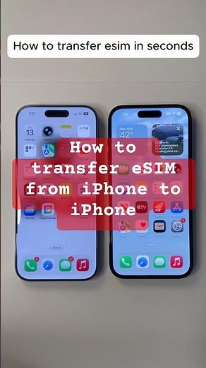 how to transfer esim from one iphone to another/ how to transfer esim number from old iphone to new