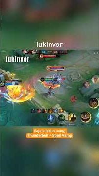 Easy to play using Kaja, combined Thunderbelt stack + spell vamp 👌🏽#mlbbshorts