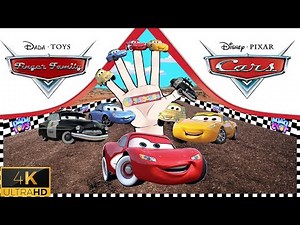 🚗Disney Lightning ❤️McQueen💛 Finger Family Nursery Rhymes Song for Kids | 4K