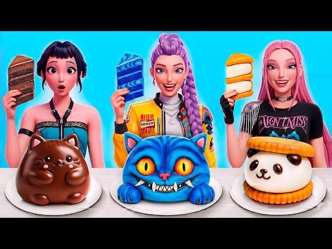 Real Mochi Challenge with Huntrix | KPop Demon Hunters