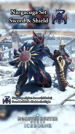 Nargacuga Set Showcase in Monster Hunter: Iceborne
